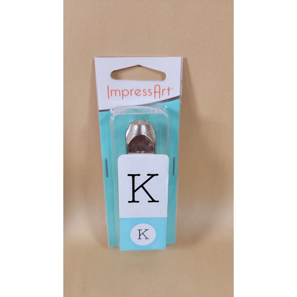 ImpressArt Metal Stamp Letter K Uppercase Serif Font Jewelry Making Tool NEW